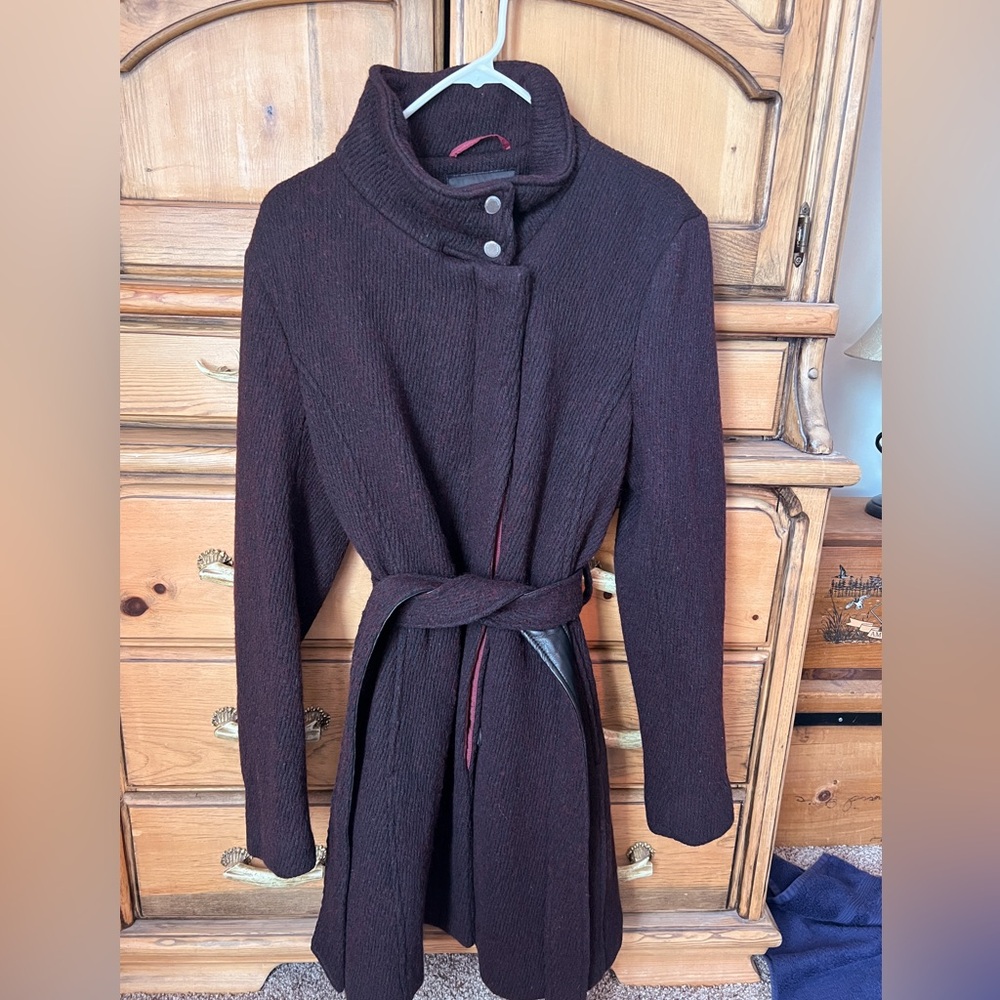 Marc New York Burgundy Wool Coat 
Womens 14